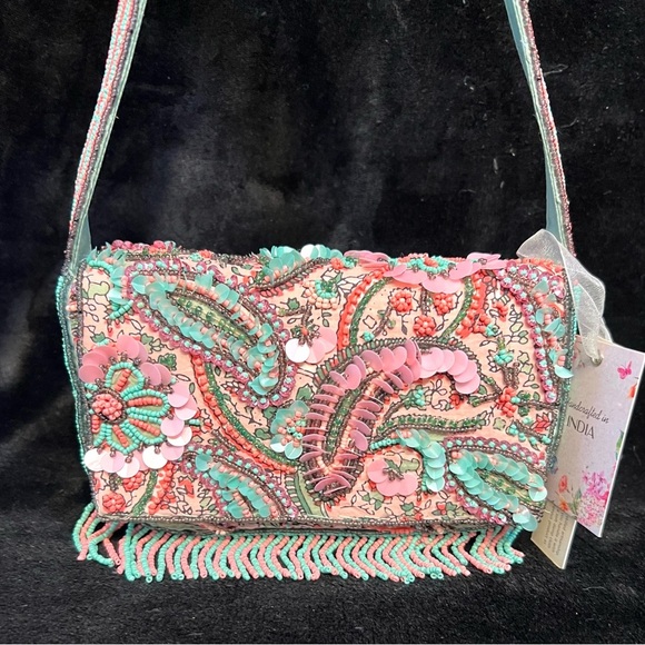 🩷MADE IN INDIA HANDMADE VIRAL Paisley Sling Bag🩷NWT - Picture 11 of 17